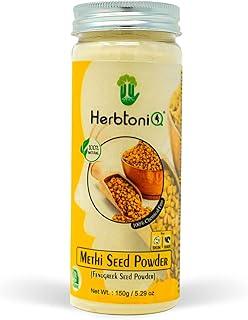 Herbtoniq Fenugreek Methi Powder - 150g | Natural Solution for Hair Growth, Dandruff-Free Scalp, and Glowing Skin | Versatile Face Pack and Hair Mask - (Vendhaya Uluva Podi, Menthulu Pindi)