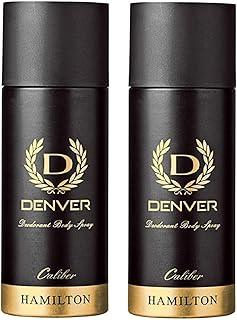 DENVER Caliber Deodorant -165ML (Pack Of 2) | Long Lasting Deo Body Spray for Men