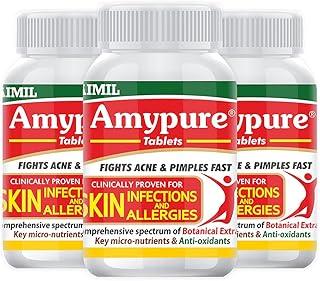 AIMIL Amypure Tablets - 100 Tablets (Pack of 3) | Ayurvedic Blood Purifier | For Bacterial & Fungal Skin Infections and Allergies