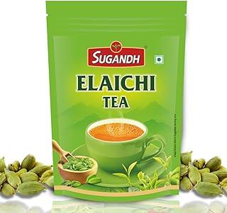 Sugandh Tea Elaichi Chai | 1 KG | Pack of 1 |100% Natural Ingredients | Direct sourced from Asam | Indian Spiced Tea for Perfect Morning & Evening Brew |A Perfect Premium Cup for Chai Lover