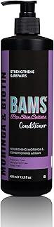 BAMS | Keratin with Moringa & Biotin Conditioner | Revitalize and Strengthen Your Hair | Nourishing Keratin Moringa and Biotin | Strong & Smooth | For Women & Men | 400ml