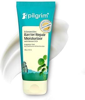 Pilgrim 5 Ceramides Moisturizer for Face 100g | Hyaluronic Acid for Intense Moisturizing & Skin Strengthening | Barrier Repair with Korean CICA | Lightweight & Non-Sticky | For All Skin Types I For Women and Men I