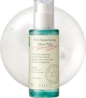 AXIS-Y PHA Resurfacing Glow Peel - 10% PHA Fruit Extract Mild Peeling Gel Exfoliator Pore Minimizer for Face - Vegan Korean Skin Care Glass Skin Face Peel - 50ml