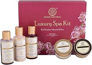 Khadi Natural Luxury Spa Kit|Spa-like experience at home|Cleansing and Nourishing Products| Improve skin texture|Suitable for All Skin Types