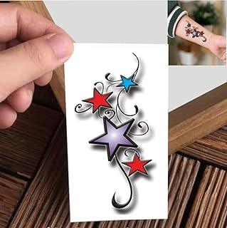 VANVATI Colourful Star Temporary Tattoo Sticker For Male And Female Tattoo Sticker