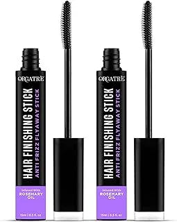 Orgatre Hair Finishing Stick For Women - Pack of 2 (15Ml Each) | Hair Wax Stick For Flyaway Hairs | Use As Hair Setting Spray For Women | Non-Greasy And Non-Sticky Hair Stick Gel