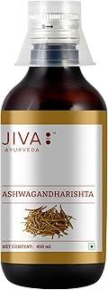 Jiva Ashwagandharishta Syrup 450ml | Stamina Booster for Men & Women | Herbal Energy & Performance Supplement Improves Over-All Health - 450ml (Pack of 1)