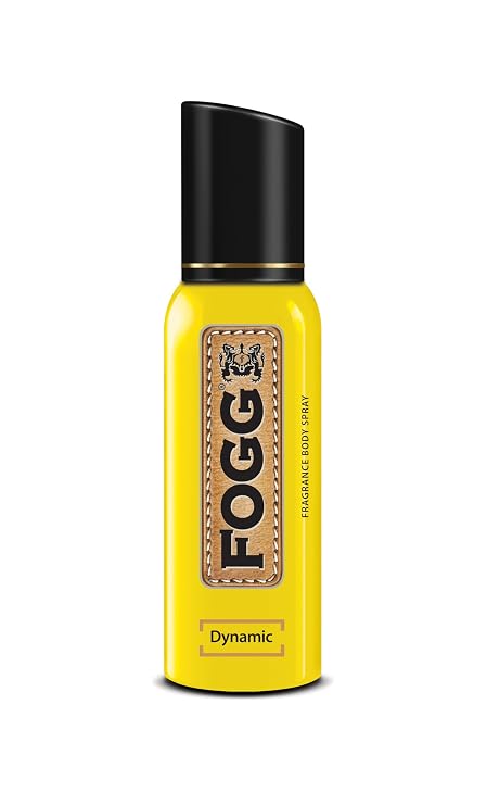 Fogg Dynamic No Gas Deodorant for Men, Long-Lasting Perfume Body Spray, 120 ml