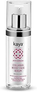 Kaya Collagen Boost Face Serum | Matrixyl 3000, Hyaluronic Acid | Dermatologist-Developed | 22 Years Expertise | Collagen Stimulator, Fine Line Filler, Firming | 30ml