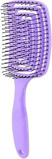 Feelhigh Detangling Brush, Dry and Wet Vented Detangler Hair Brush for Women and Men, Professional Paddle Curved Styling Hairbrush for Straight/Curly/Thick/Long/Wavy/Damaged Hair (Blue)