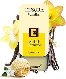 ELZORA Vanilla Solid Perfume,Alcohol Free Solid Cologne Perfume 12 gms, Vanilla Fragrance