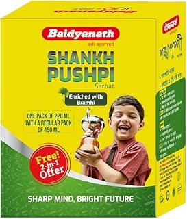 Baidyanath Shankhapushpi Sharbat - 450 ml with Free Sharbat - 220 ml