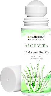 Drontika Wild & Pure Aloe Vera Underarm Roll On Deodorant For Women, Antiperspirant, Removes Odour, Keeps Skin Fresh & Clean, Alcohol Free, Skin Friendly, 50 ml with AHA & BHA
