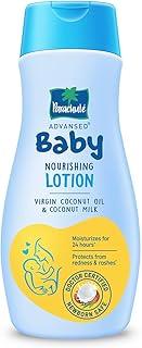 Parachute Advansed Baby Lotion for New Born Babies|Doctor Certified|Virgin Coconut Oil & Coconut Milk|Ph 5.5|24 Hour Moisturization|200Ml, Blue