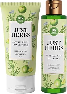 Just Herbs Anti-Hair fall Rosemary & Amla Shampoo and Conditioner Combo