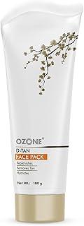 Ozone D-Tan Face Pack | Enriched with Aloe Vera, Zinc Oxide & Kaolin | Detan Face Pack For Men & Women | All Skin Types Tan Removal, Replenishes & Hydrates Skin | 100gm (Pack of 1)