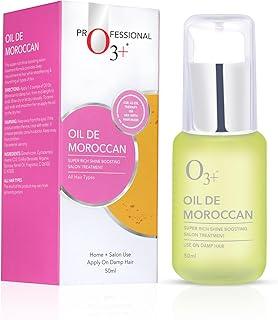 O3+ Oil De Moroccan | Super Rich Shine Boosting Salon Treatment | With Pure Argan Serum for All Hair Types | 50 ml