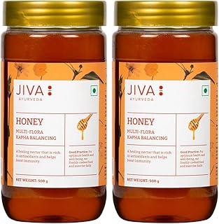 Jiva Ayurveda Multi flora Honey - 500gm (Pack of 2) | 100% Pure with no Adulteration Boosts Immunity | Strength,Heals wound,Helps in Weight Management