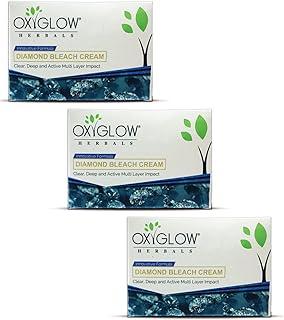 OxyGlow Herbals Diamond Bleach Cream| Deep Cleanses the Skin and Gives Instant Glow| Removes Impurities Deep from Skin 50Gram(Pack of 3)