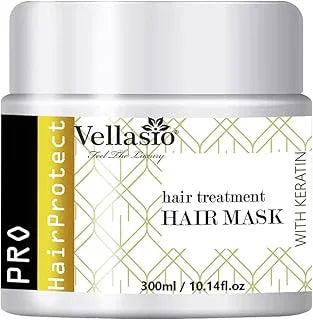 Vellasio Keratin Hair Mask for Hair Fall Control | Hair Repairing Treatment for Dry & Damaged Hair | Hair Mask For Intense Damaged Hair Repair - Salon Like Hair Spa at Your Home