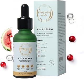 Muddy Water Hyaluronic Acid Serum for Face – Deep Hydration with 11 Active Moisturizing Agents Including Polyglutamic Acid, Ceramides & Oats Extract – Anti-Aging, Firming, Brightening & Skin Barrier Repair (30ml)