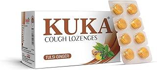 Multani Kuka Cough Lozenges | Tulsi-Ginger (8 x 6) Ayurvedic | Relief From Cough, Sore Throat & Other Throat Problems | Ayurvedic Cough Relief Products | Tulsi-Ginger (48 Lozenges)