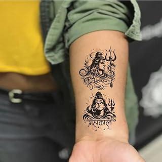 Mahakal With Trisul Design Temporary Tattoo Stickers For Male Female Tattoo