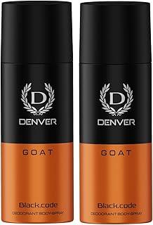 DENVER G O A T Deodorant -150ML Each (Pack of 2)| Long Lasting Deodorant Spray For Men