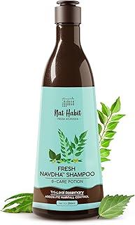 Nat Habit Navdha Rosemary Shampoo For Hair Fall Control| Sulphate & Paraben Free | Soy Fermented Gentle Cleanser|Natural Herbal Shampoo for Women & Men | Amla Reetha Shikakai | Chemical-Free| 250ml