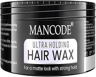 Mancode Ultra Holding Hair Wax for Men 100ml | Matte Look with 24 hrs Strong Hold Level 7 | Matte Finish & No Greasy Residue Styling Hair Wax 100gm