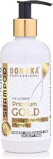 Donoka Premium Gold Bond Repair Shampoo For Damaged | Biotin-Infused | Paraben & Sulphate Free | Hair Fall Control & Repair Formula | For Men & Women | 300ml