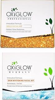 OxyGlow Herbals Gold Facial Kit 260 Gm & OxyGlow Herbals Skin Whitening Facial Kit 260 gm (Combo Pack)
