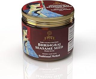 LEP Bhringraj-Amla-Sesame Hair Mask | Reetha-Cleansed Ayurvedic Formula forGrey Hair Control & Hair Fall Treatment | Surfactant-Free | Traditionally Crafted | 0% Chemicals | Daily Fresh | 250 g
