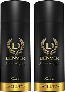 Denver Caliber Deodorant 150 ML, Pack of 2 | Long Lasting Deodorant Body Spray For Men