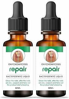 Nail Repair Serum for Damaged & Brittle Nails – Strengthens, Restores & Promotes Growth – Cuticle & Nail Treatment with Biotin, Keratin, Vitamin E – Natural Hydrating Nail Strengthener (pack of 2) (beige)