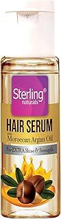 Sterling Naturals Hair Serum with Moroccan Argan Oil Soft, Shiny, Silky, Smooth, Strong, Dry & Frizzy Hair for Women and Men, 30ml