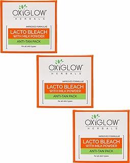 OxyGlow Herbals Bleach Cream Lacto Enriched with Milk Powder| Removes Tan & Hydrates the Skin| Whitens, Lightens & Brightens the Skin 50Gram(Pack of 3)
