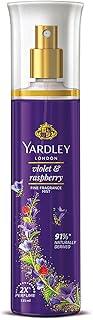 Yardley London Violet & Raspberry Fine Fragrance Mist Spray| 2X Fresh Perfume Spray For Women| 91% Naturally Derived| 135Ml