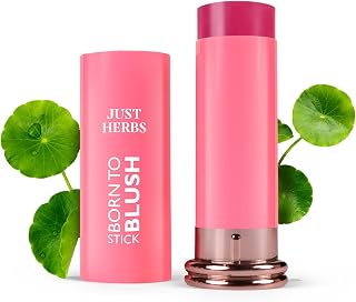 Just Herbs Pink Plush Born To Blush Lightweight | Long Stay | Smooth Texture | Moisturises & Hydrates | Dewy Glow Blush St