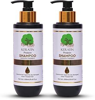 PS Herbs Cosmetic Keratin Protein Smoothening Shampoo for Dry & Frizzy Hair | Sulphate & Paraben Free | For Healthy Scalp & Hair Smoothening | Suitable for Men & Women 250ml