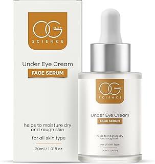 OG BEAUTY Science Under Eye Face Serum | Fades Dark Circles | Reduce Puffiness | Day & Night Serum | For Women & Men | For All Skin Types | 100% Vegan | 30 ML