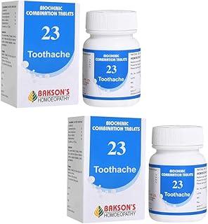 Dr. Bakshi's BAKSON'S HOMOEOPATHY Biochemic Combination Tablets # 23 (TOOTHACHE) Tablets (250 Units) (Pack of 2)