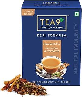 TEA9 Masala - Desi Formula | Premium Indian Classic Masala Chai, 1 Pack, 100gms | 100% Natural Healthy Spices Tea
