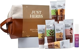 Just Herbs Self Care Face & Body Skincare Essentials Combo Pack with Facewash | Honey Face Gel | Honey Exfoliating Gel