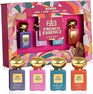 French Essence Luxury Perfume Gift Set For Women - Premium Long Lasting EDP Fragrance Scent Multi (Grace, Bloom, Enchante And Aura (20Ml Each)) 80Ml