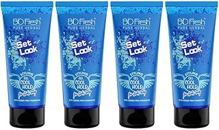 BIOFRESH Cool Hold Set Look Hair Gel - 50ml Alcohol-Free Pro-Vitamin B5 & Olive Oil for Strong Hold Long Lasting and Frizz Control Hair Styling Gel for Men (Pack of 4)