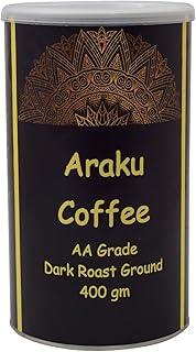 Nick of Time Indian Ground Coffee Powder from Araku Valley | Tribal Coffee | 100% Arabica AA Grade Dark Roast | Bold and Flavorful with Rich Aroma (400g|14.10 oz)