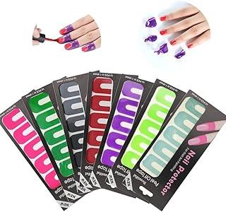 CPD Empire Nail Polish Protector Tips Cover Edge Anti-Flooding Plastic Template Clip Manicure Tools Set Nail Tools (1 PACK-10 STRIP)