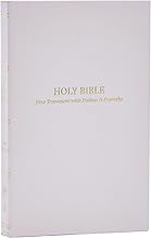 Holy Bible: KJV, New Testament With Psalms and Proverbs, White, Red Letter, Comfort Print