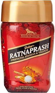 Dabur Ratnaprash Chyawanprash For All Seasons, A Complete Family Health Tonic, Red - 450 Gm